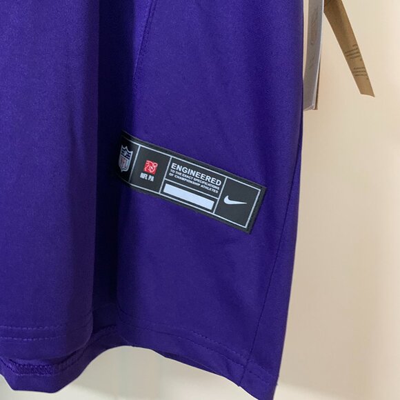 Nike S.J.J. McCarthy Minnesota Vikings Purple No. 9 Jersey - Picture 2 of 9